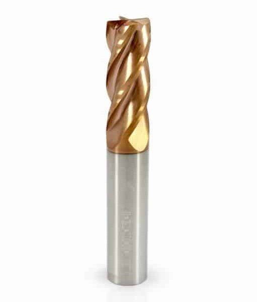 HX55 12mm 4 Flute R0.5 Corner Radius End Mill