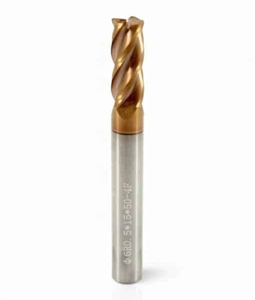HX55 6mm 4 Flute R0.5 Corner Radius End Mill