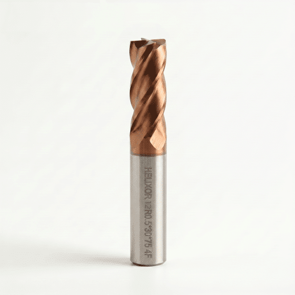 HX55 12mm 4 Flute R0.5 Corner Radius End Mill