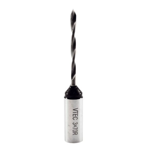 NX Dowel Drilling Bit Through Hole 3mm x 70mm Right Hand