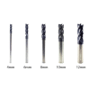 45HRC 4 Flute End Mill Combo 4mm–12mm