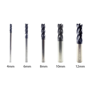 45HRC 4 Flute End Mill Combo 4mm–12mm