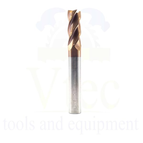 HX55 10mm 4 Flute Square Carbide End Mill
