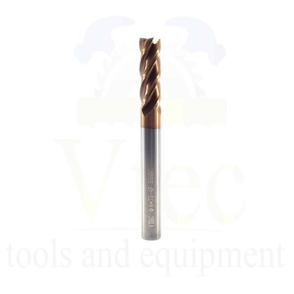 HX55 8mm 4 Flute Square Carbide End Mill