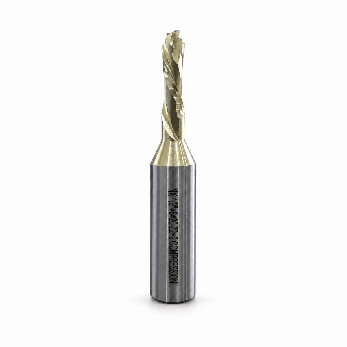 Nexcut TCT 12.7mm x 6mm 2 Flute Compression Cut Endmill (Coated)