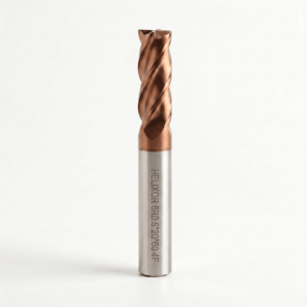HX55 8mm 4 Flute R0.5 Corner Radius End Mill