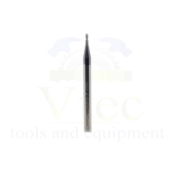 Ballnose Carbide End Mill - R0.75 (1.5mm) 45HRC