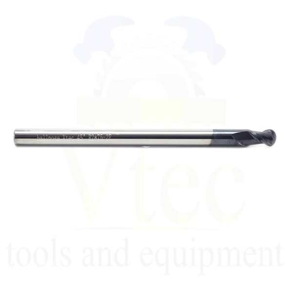 Ballnose Carbide End Mill - R2 (4mm) 45HRC