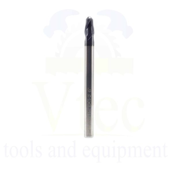 Ballnose Carbide End Mill - R3 (6mm) 45HRC