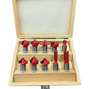 10 Piece Router Bit Set 1/2"