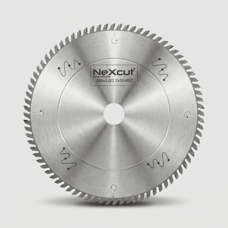 NexCut TCT Circular Saw Blade – 250 × 3.2 / 2.2 × 30mm – 80T (Wood ...