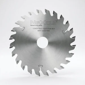 Nexcut TCT Solid Scoring Saw Blade – 120 × 20mm – 24T (Wood)