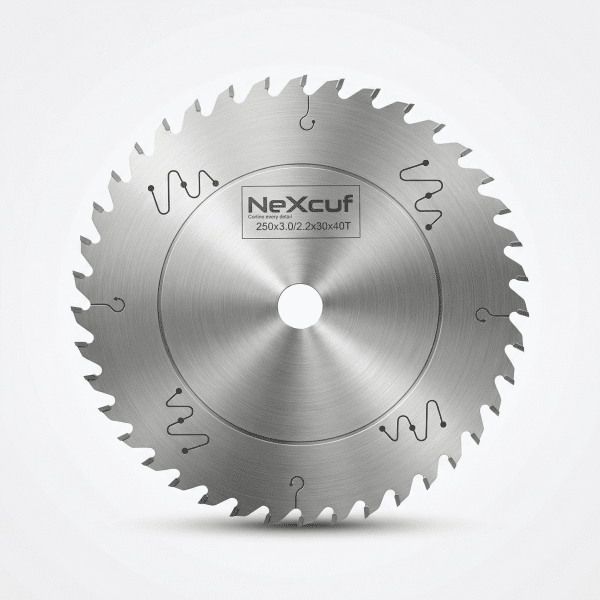 NexCut TCT Circular Saw Blade – 250 × 3.2 / 2.2 × 30mm – 40T (Wood)