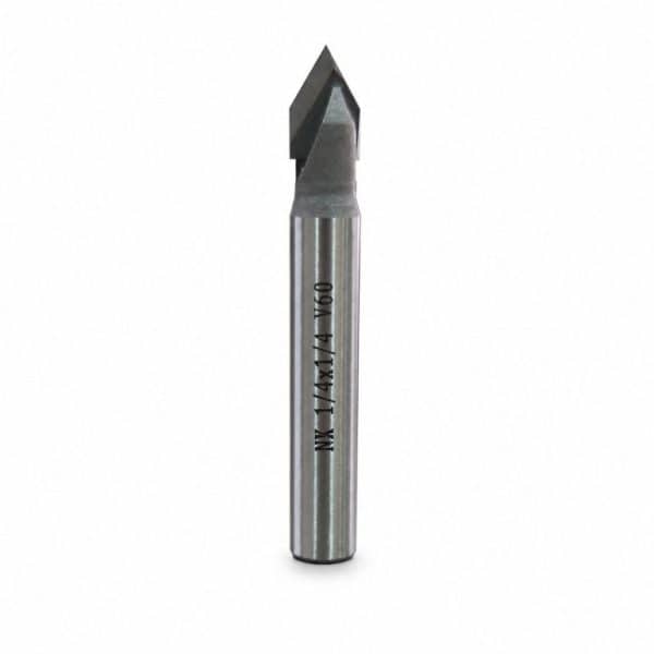 Nexcut 1/4″ x 1/4″ 60° V-Grooving Bit