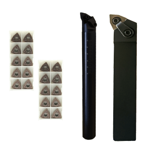 MWLNR-08 S25mm Boring Bar + MWLNR-08 25mm External Tool Holder + 20 WMNG08 Inserts